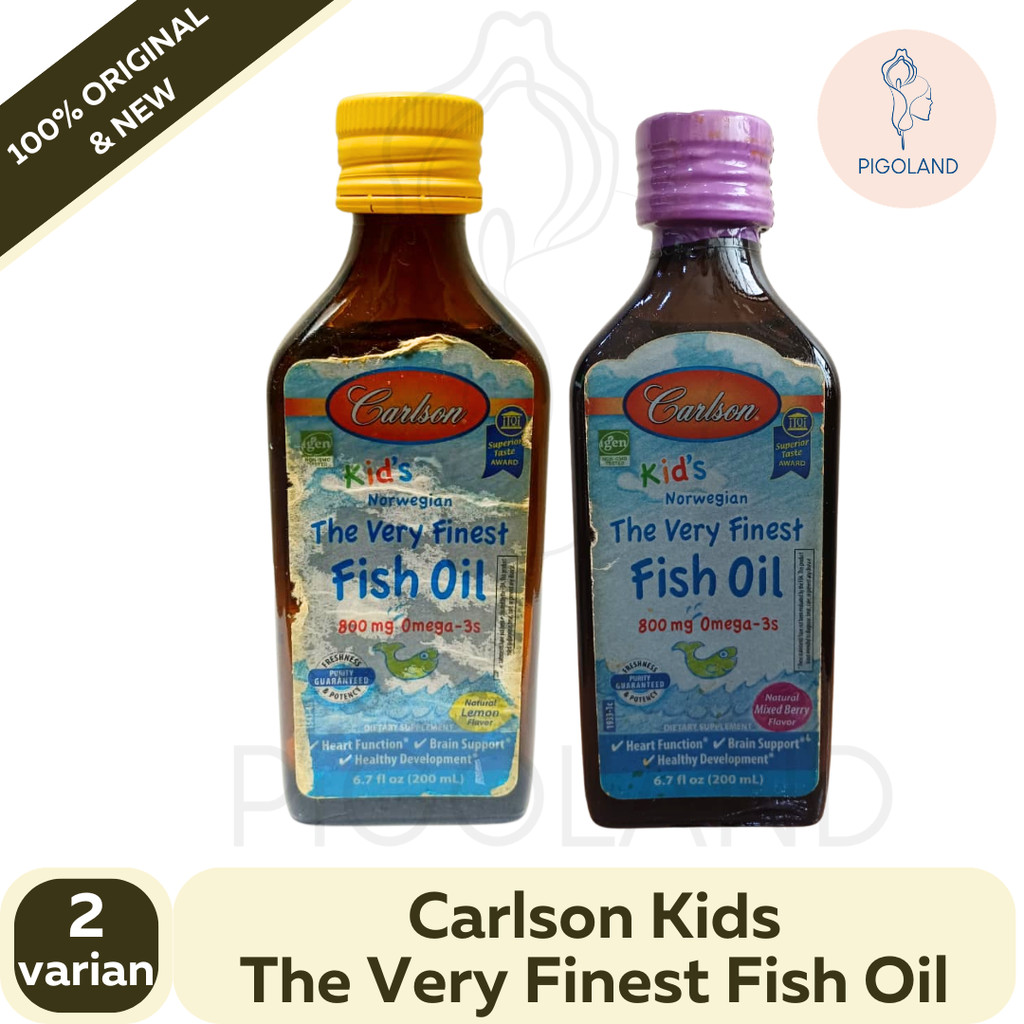Carlson Kids Norwegian The Very Finest Fish Oil Omega Minyak Ikan Anak