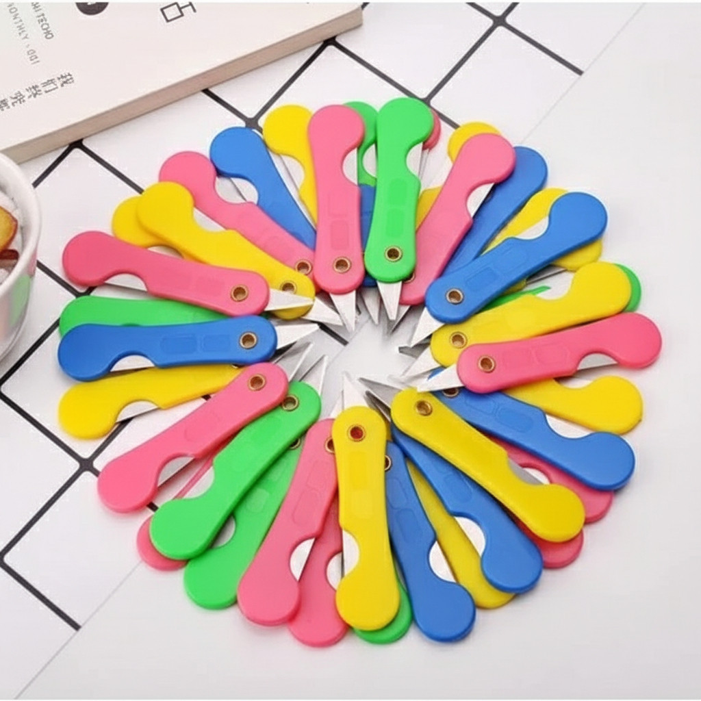 Mini Cutter Pastel Isi 10 PCS Pisau Kecil Portable Tajam Praktis