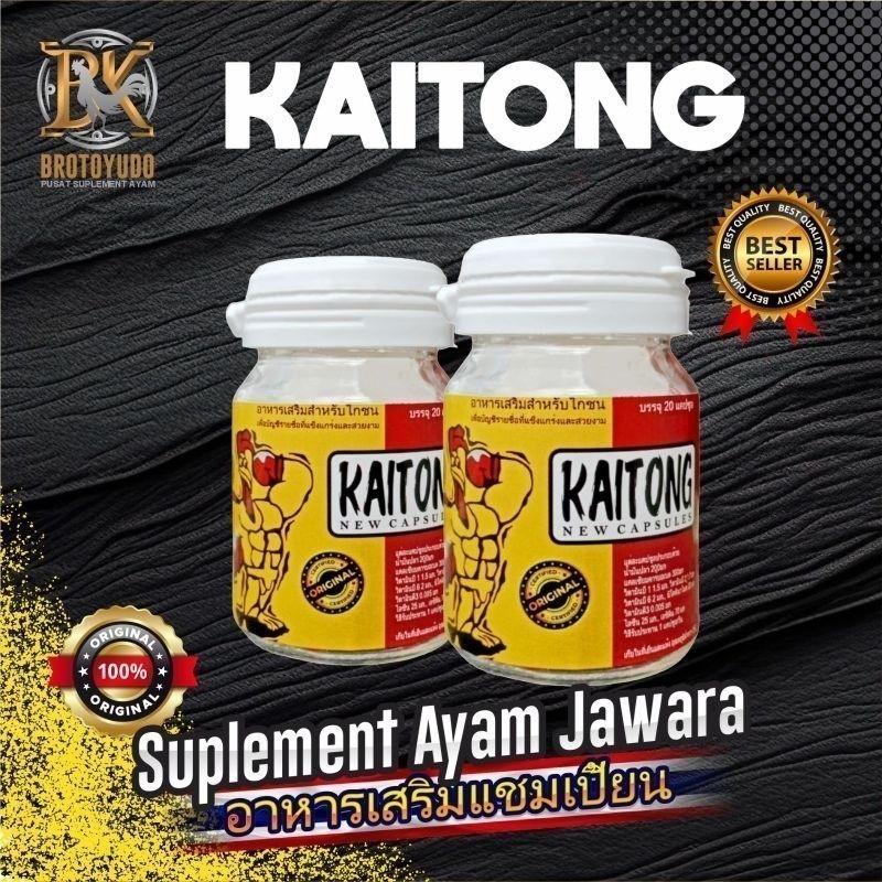 50 Kapsul - kaitong isi  (Original) Vitamin Ayam Aduan  TERLARIS Ayam Aduan