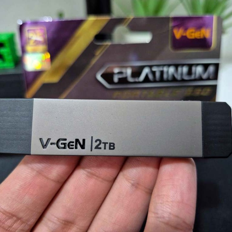 SSD 2TB Portable V-Gen Platinum Garansi Resmi On Exp. Dec 2027 | ssd portable 2tb | ssd vgen portabl