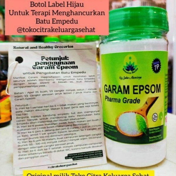 Garam Epsom Batu Empedu Garam Inggris Food Grade Surabaya Garam Inggris