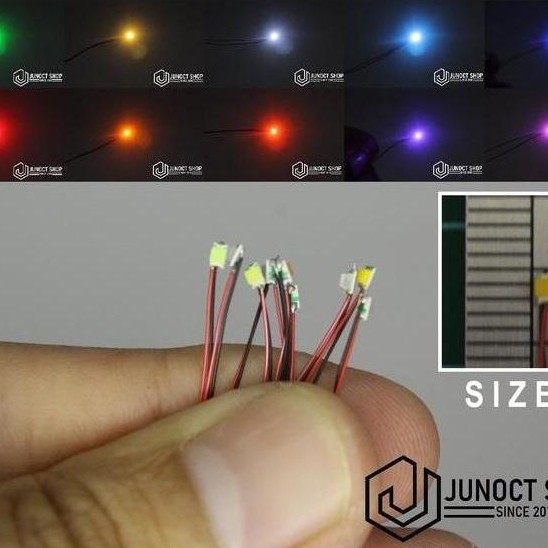 LAMPU LED KECIL DENGAN KABEL SIZE B - MAKET DIORAMA MINIATUR ASESORIS JUN27