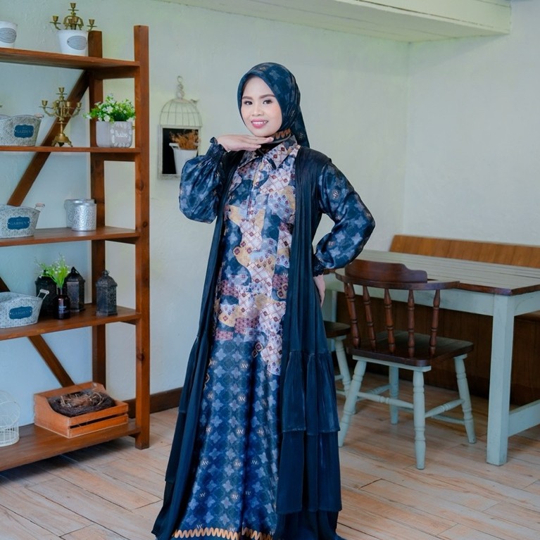 Arinna Mihrima Series  by Arinna hijab | Gamis Wanita | Gamis terbaru  | Maxmara Premium mix Shimmer