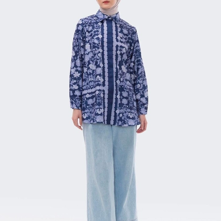 NEW rumi shirt twilight size M ria miranda origina store murah murce buttonscarves astera daria mono