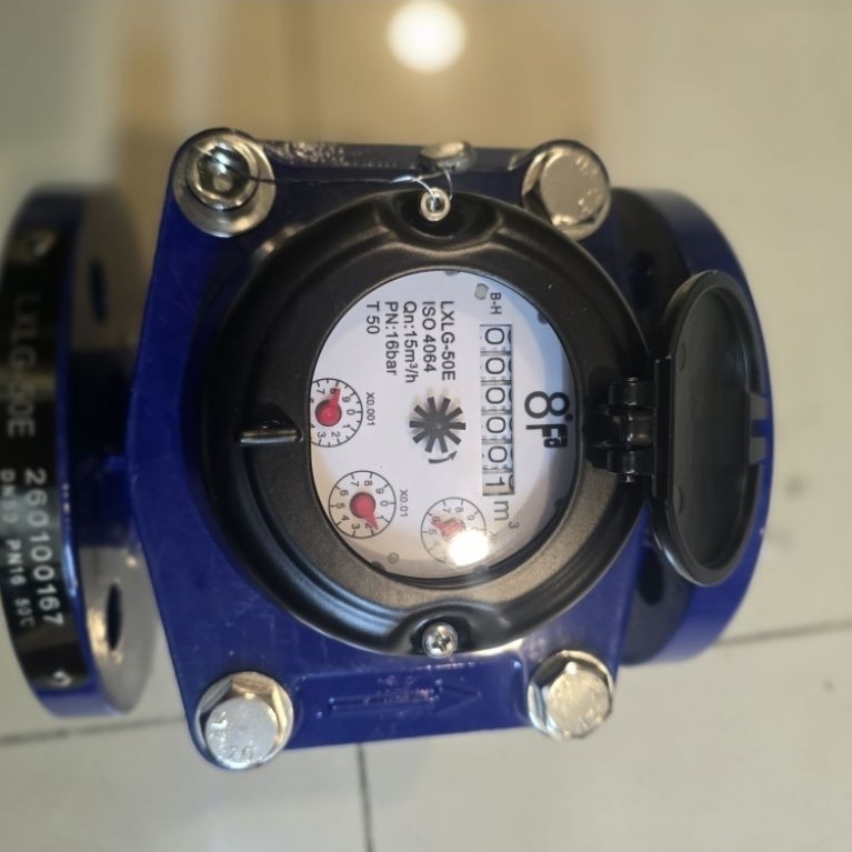 Water Meter 8Fa 2 Inch Dn 50mm/ Flow Meter Air Bersih flange