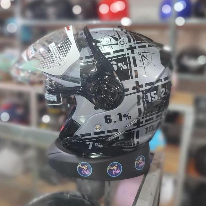 HELM NHK GLADIATOR MOTIF DRC DOUBLE VISOR
