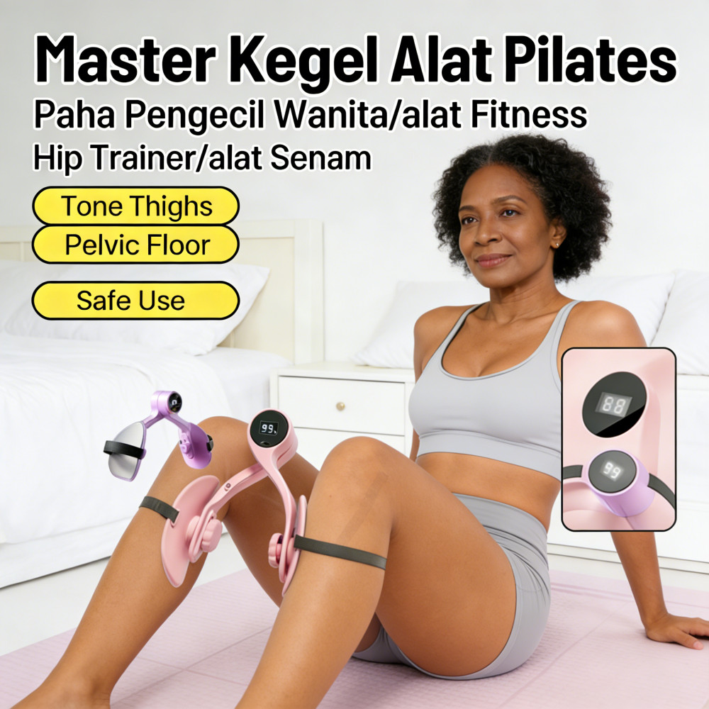 Hip Trainer Alat Fitness Mengencangkan Alat Senam Kegel Thigh Master/alat Pengecil Paha/pilates Alat