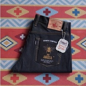 PROMO FORR YOUU!! Izhman Denim - Agusta 16oz Celana Denim Selvadge Accent - Deep indigo - Free refre