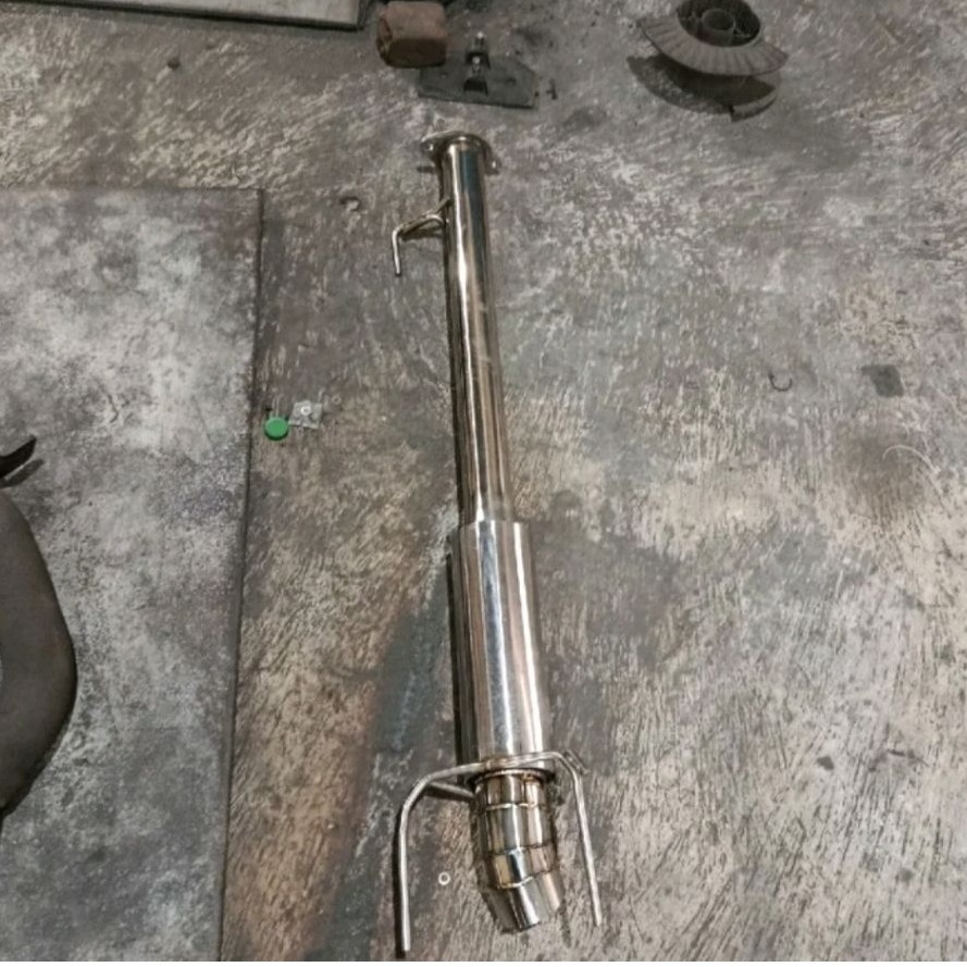 Mufler Drag V2 Buang Tengah Turun Ke Bawa