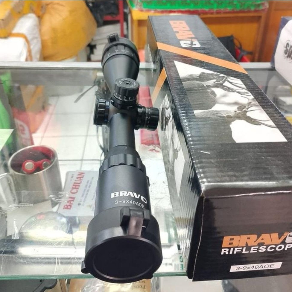 Teleskop BravoBravo 3-9X40 AOE Mildot RGB Telescope Scope