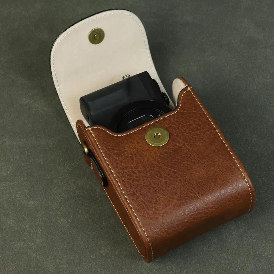 PU Leather Case For Lumix Zs99/tz99 For Sony Zv1m2 F For Canon Sx730/740 Camera Protective Cover Pou