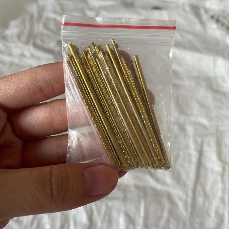 Fret Wire Fret Gitar Akustik Bahan Kuningan Isi 18pcs Fret Gitar Akustik Kunjngan Fret Wire Kuningan
