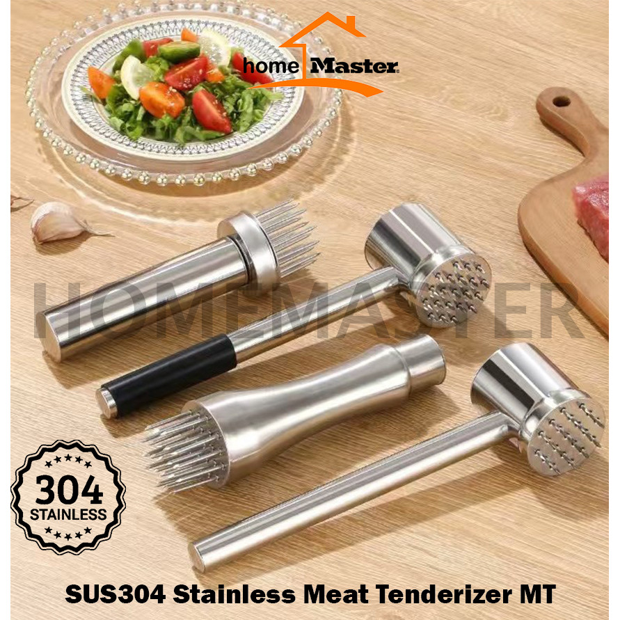 HomeMaster Premium Stainless Steel/Besi Baja Tahan Karat SUS304 Food Grade Meat Tenderizer/Pengempuk