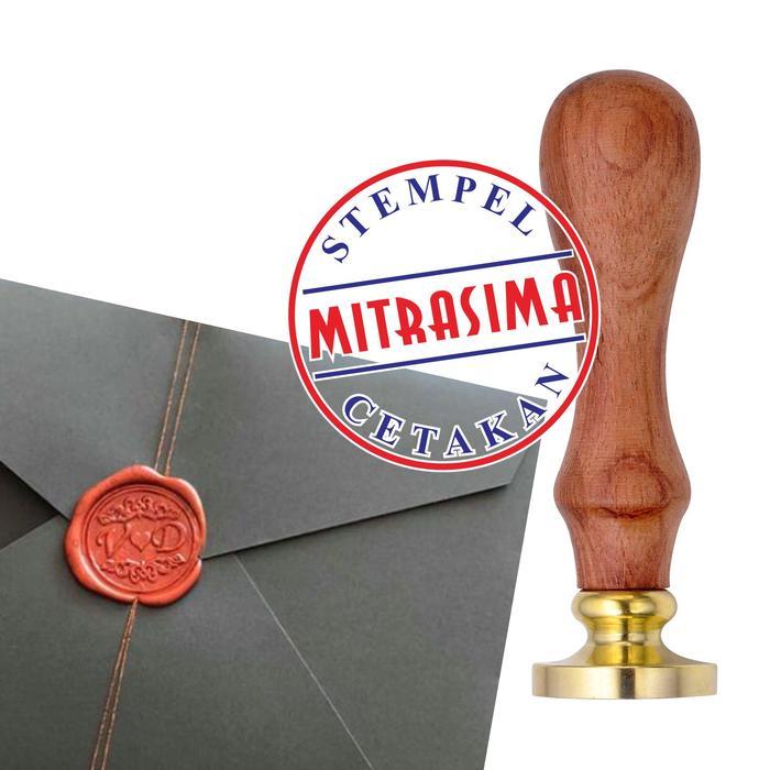 wax stamp stempel lilin custom desain - 25 mm