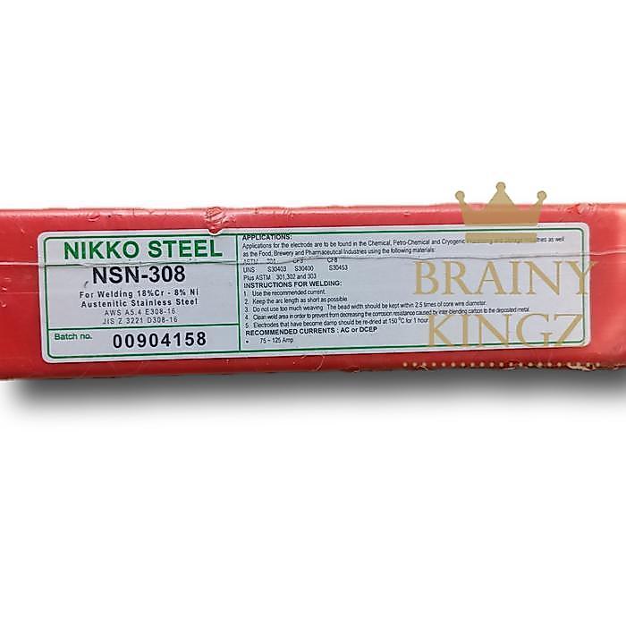 Kawat Las Stainless Nikko Steel Nsn308 Ukuran 2Mm Nsn 308 2,0Mm E308