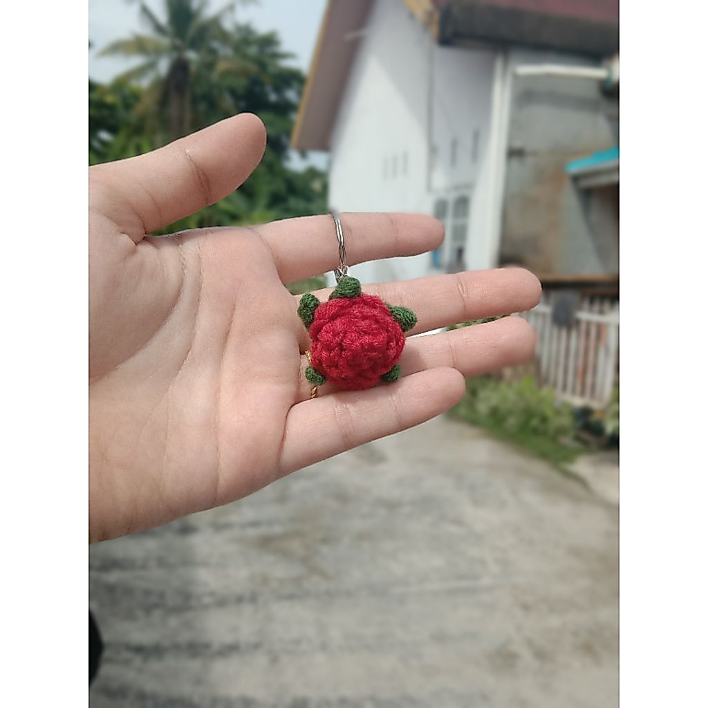 Gantungan kunci Bunga/Gantungan Rajut/Gantungan tas/Gantungan Aesthetic/Souvenir gantungan kunci/Sou
