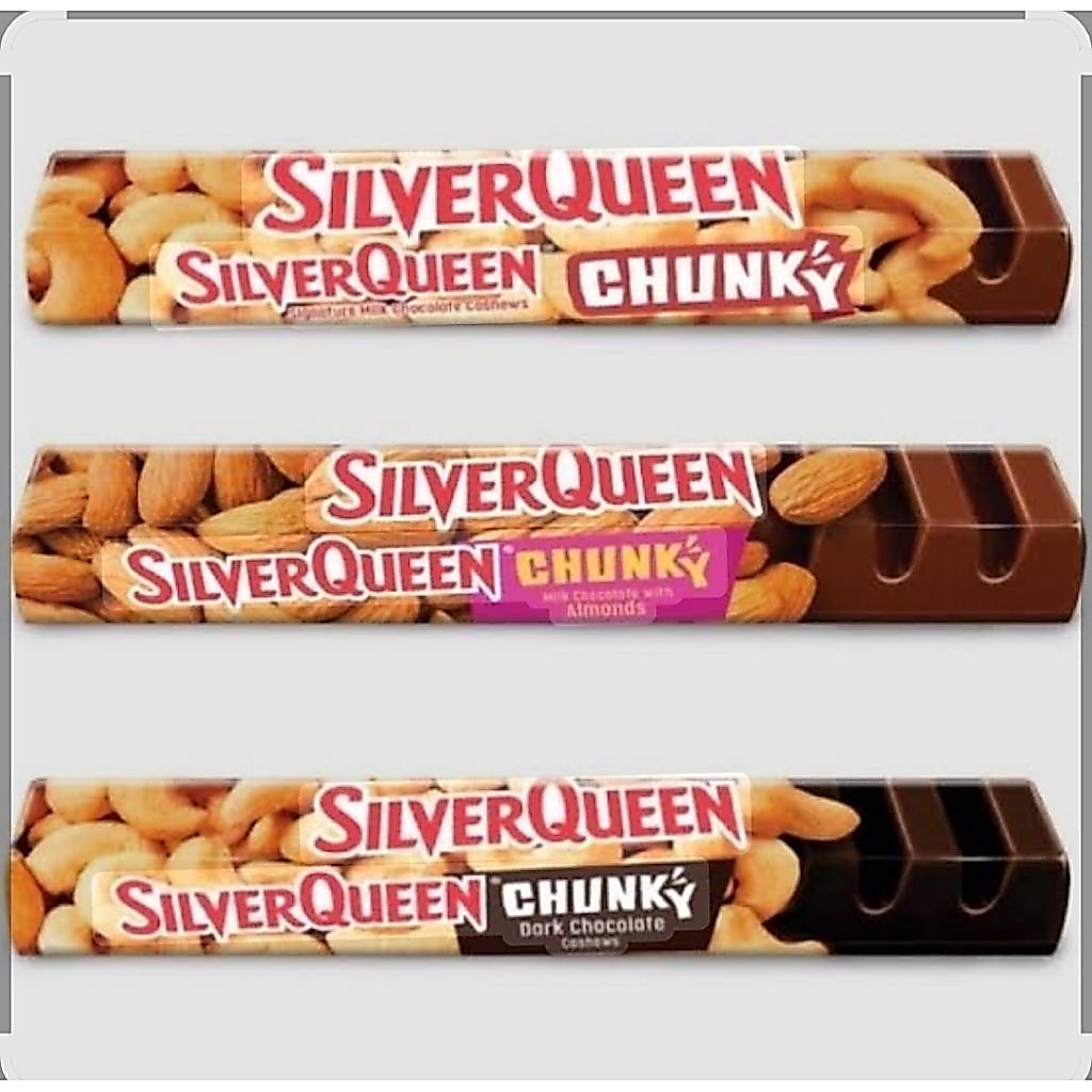 SilverQueen Chunky Bar Coklat 85g dengan Potongan Besar dan Rasa Lezat