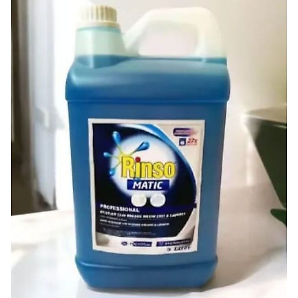 Deterjen Cair Rinso Matic 5 Liter - Efektif Hilangkan Noda, Aman untuk Mesin Cuci, Aroma Wangi
