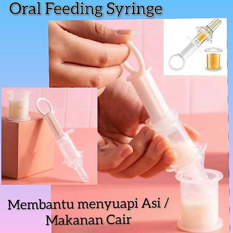 Oral Feeding Syringe / Alat bantu menyuapi Asi atau Obat untuk anak bayi / Feeding Syringe Newborn B