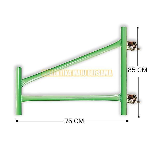CANTILEVER SCAFFOLDING TINGGI 85 CM FRAME SYSTEM KAPOLDING STEGER ESTEGER SCAFOLDING SCAFHOLDING
