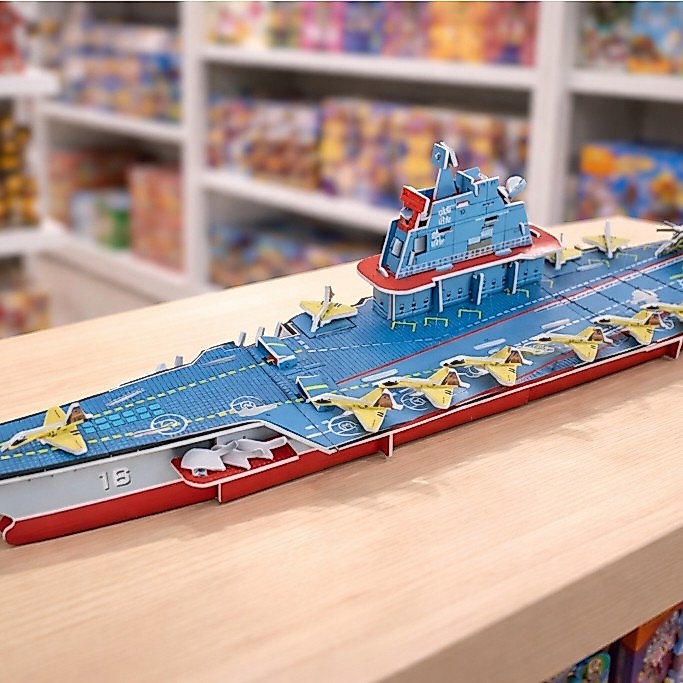 PAJANGAN MAINAN EDUKASI PAPERCRAFT 3D KAPAL PERANG