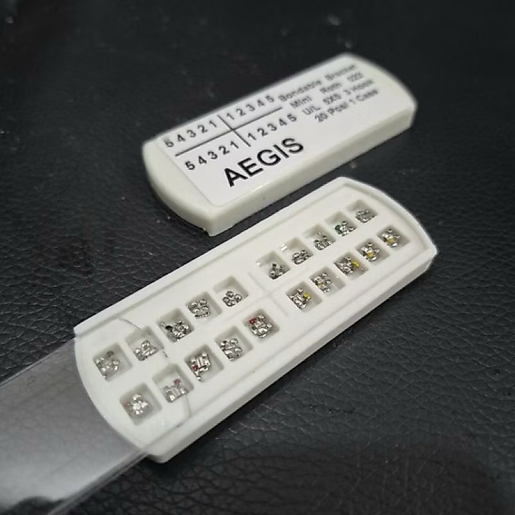 10 Set Bracket Mini Roth Aegis Dental Behel miniroth Aegis slot 022 bondable mesh