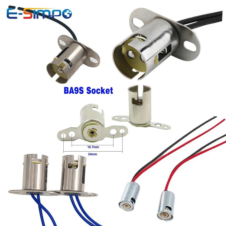 6pcs 1157 BA15D BAY15D 1156 BA15S BA9S Lampu LED Sinyal Belok Mobil dengan Adaptor Kabel dan Dudukan