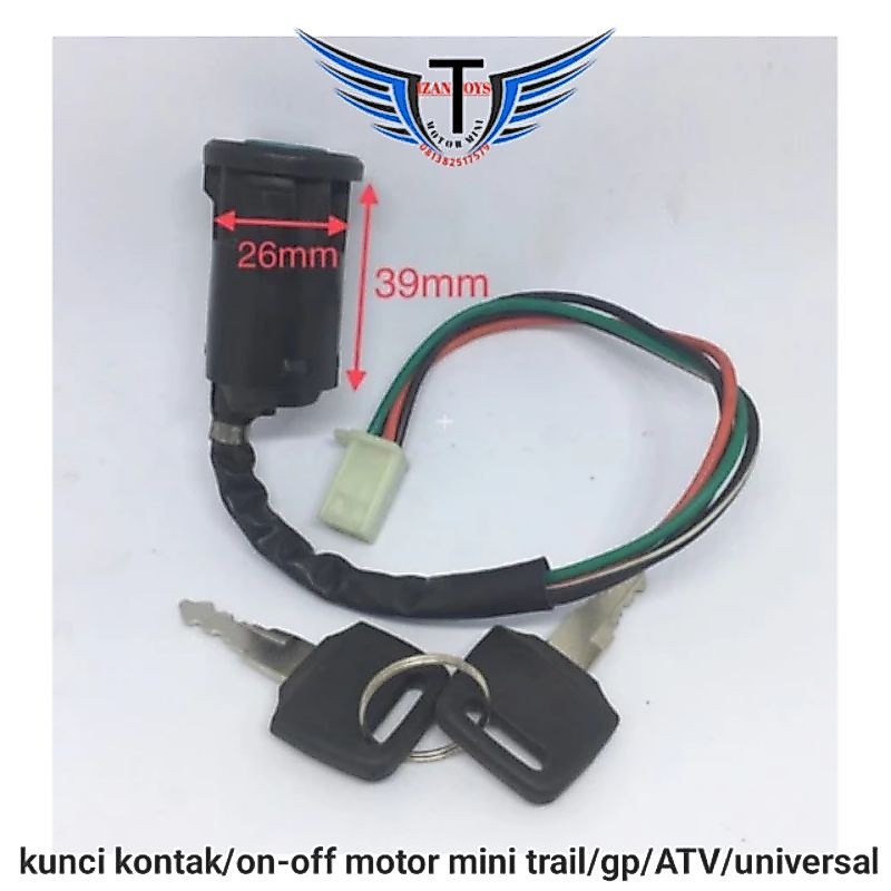 Kunci Kontak ON-OFF Mini gp-ATV- Mini Trail-Mini Moto-Universal