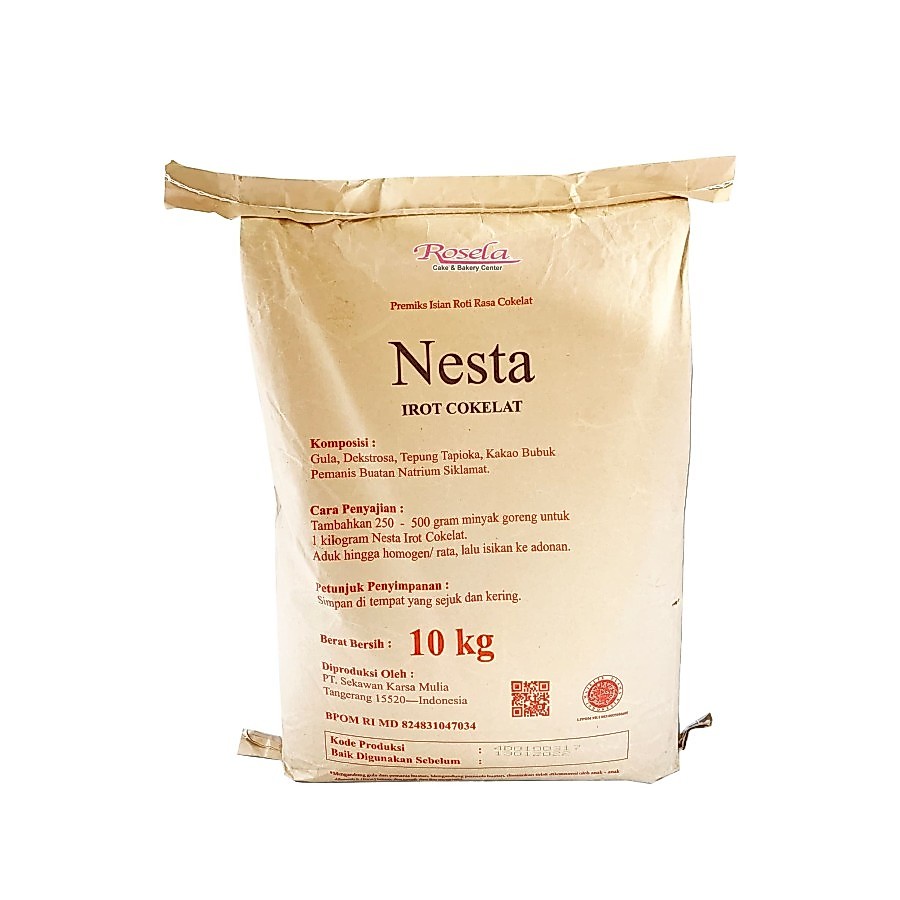 NESTA Irot Cokelat / Isian Roti Rasa Coklat Karung Sak 10 Kg