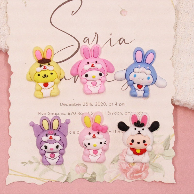 Pin Charm Aksesoris Hiasan Sandal Baim Pin Kancing Sendal Kodok Bahan Pvc