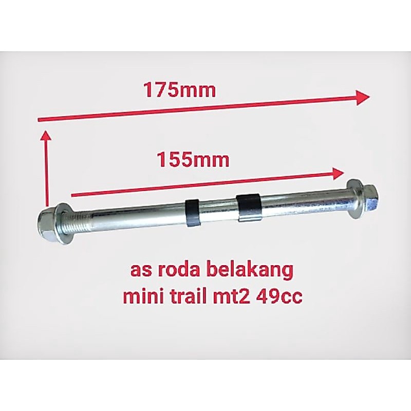 As Roda - Mini Trail  Belakang - Mini Trail mt2 49cc