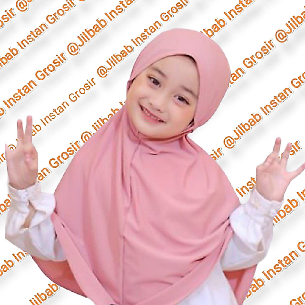 Hijab anak Bergo Maryam Tali Jilbab Jersey