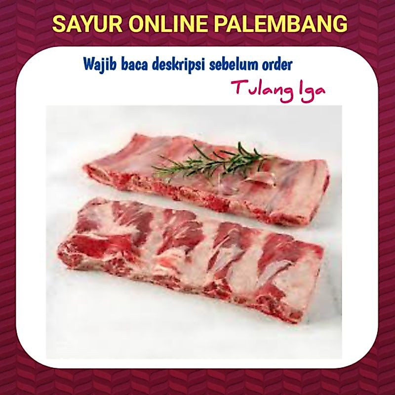 Tulang Iga Sapi Premium 500gram- Pasar Toko Sayur Segar Lauk Online Palembang
