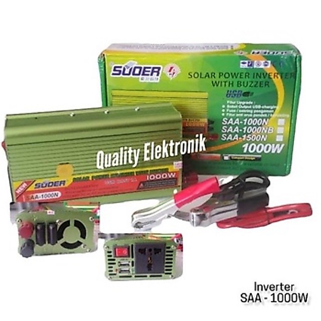 SOLAR POWER INVERTER 500watt 1000 watt 1500 watt 2000 watt merk SUOER
