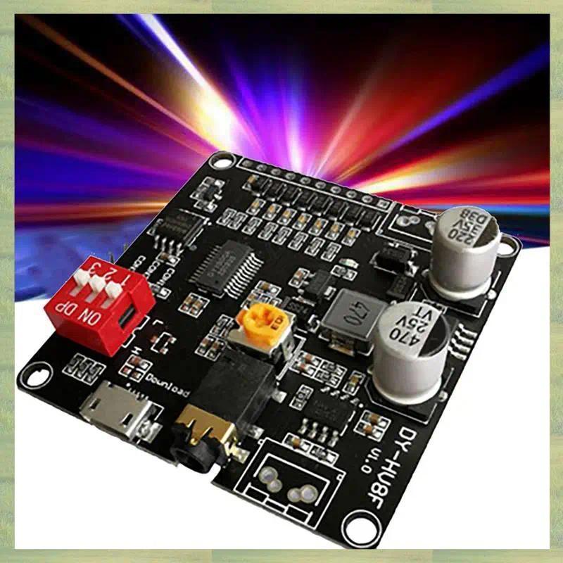 N15R2X DYHV8F Voice Playback Module 12V24V Trigger Serial Port Control 10W20W With 8MB Flash Storage