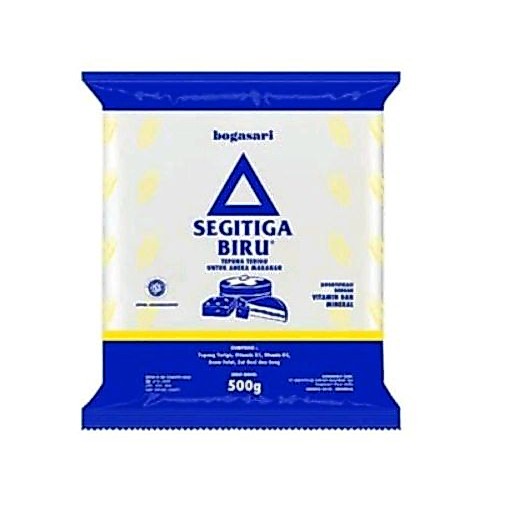 Tepung Segitiga Biru 500gr/TEPUNG TERIGU  1/4 kg/Kanji 1/4 kg