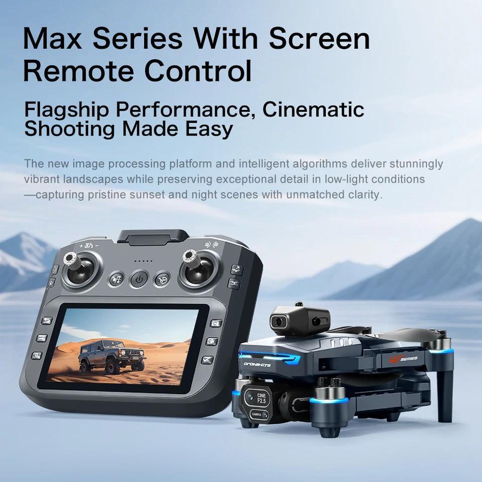 Drone Lenovo GT8 4K 8K Kamera Profesional Penghindar Rintangan FPV Drone Lipat RC dengan Remote Kont