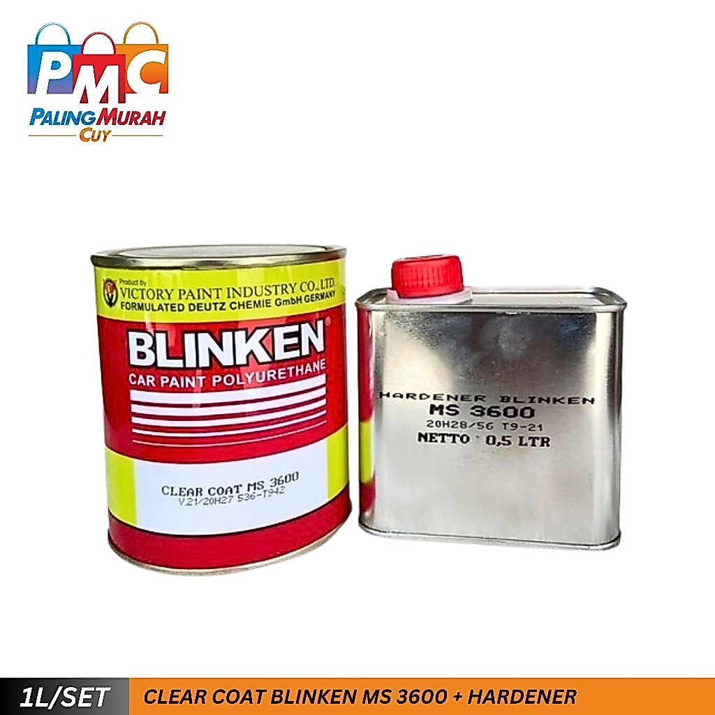 Clear Coat Blinken MS 3600 + Hardener 1,5L Pernis Clearcoat Vernish