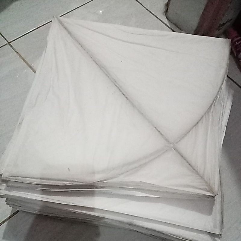Layangan putih polos(10pcs)