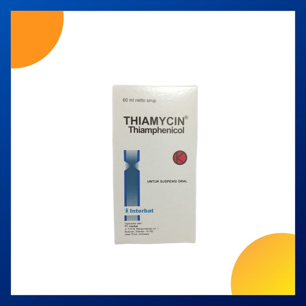 THIAMYCIN DRY SIRUP 1 BOTOL @ 60 ML