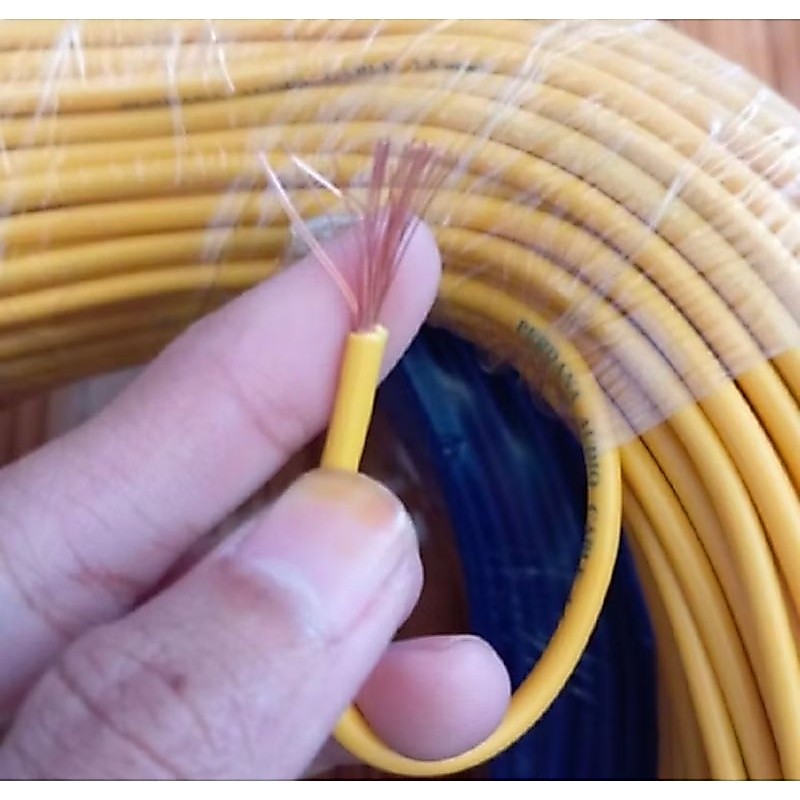 PER METER Kabel Perdana serabut warna size 1,5mm² kabel 1,5 perdana audio biru kuning hitam