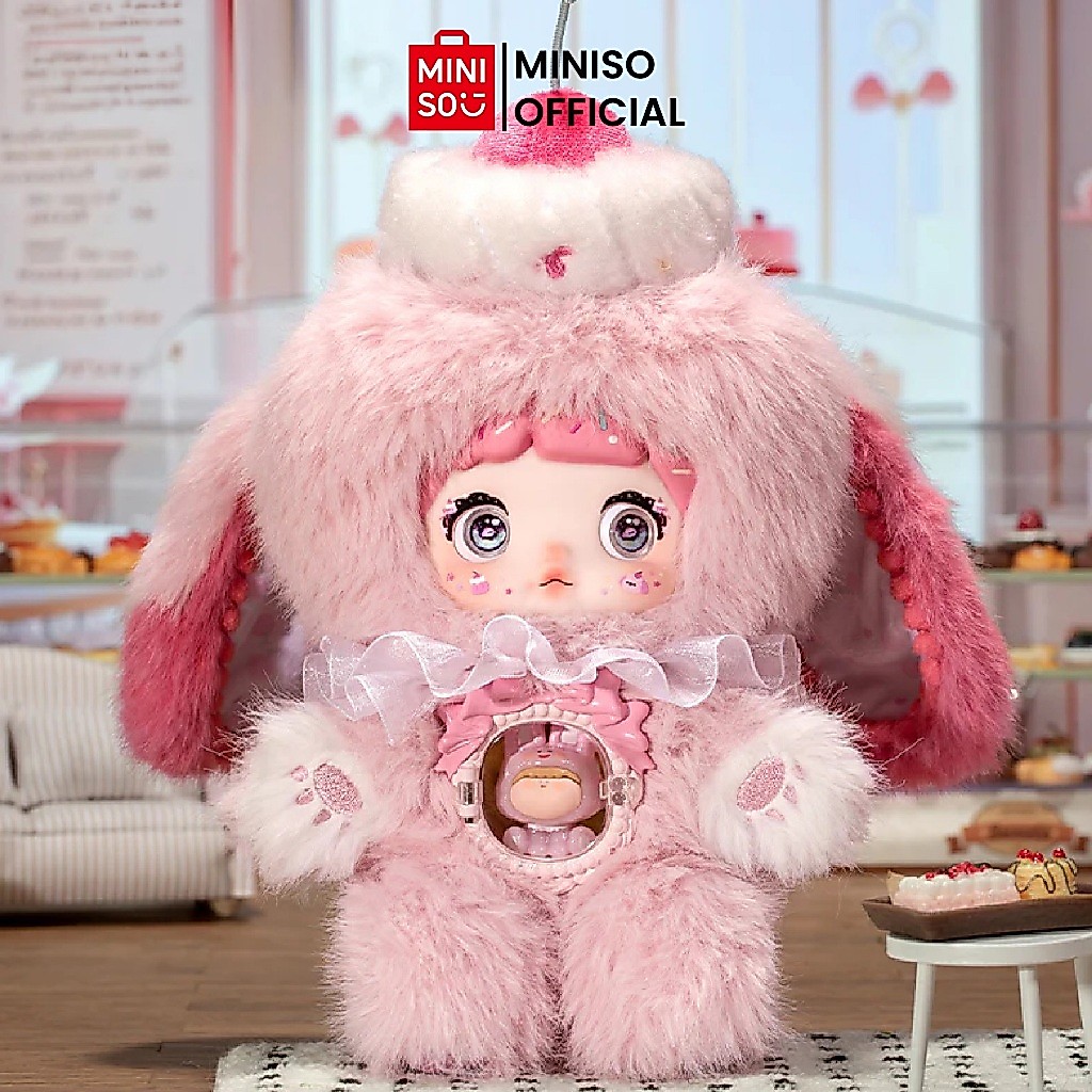 MINISO Nommi X Amarilith V7 A Bite of Sweetheart Blind Box Boneka Koleksi Karakter Nommi