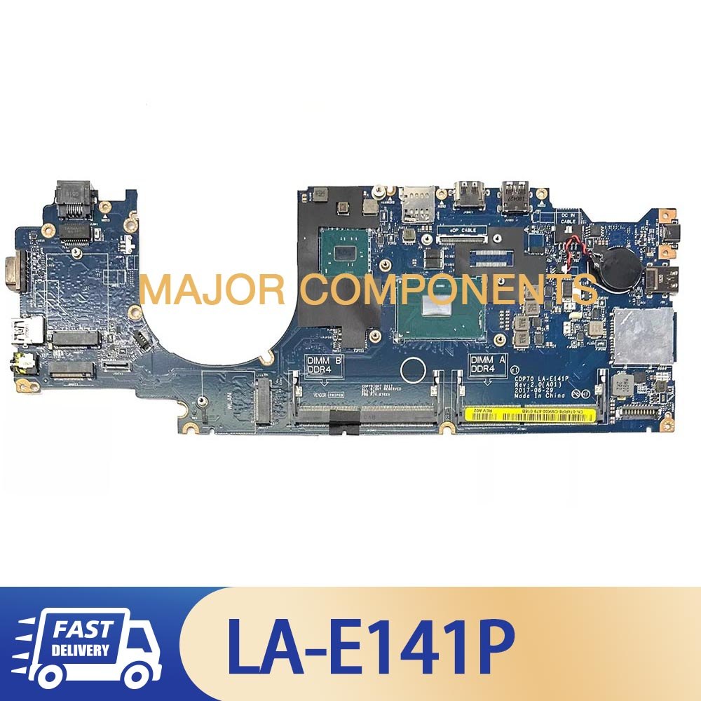 74RP8 074RP8 LA-E141P For Dell Latitude 14 5480 Notebook PC Mainboard DDR4 Intel Core i7-7820HQ Lapt