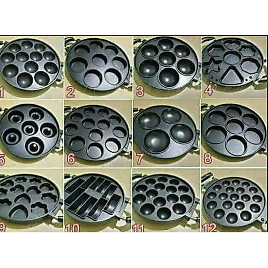 CETAKAN SNACK MAKER CETAKAN ALAT PEMBUAT KUE MARTABAK MINI TAKOYAKI TERANG BULAN WINGKO DONAT