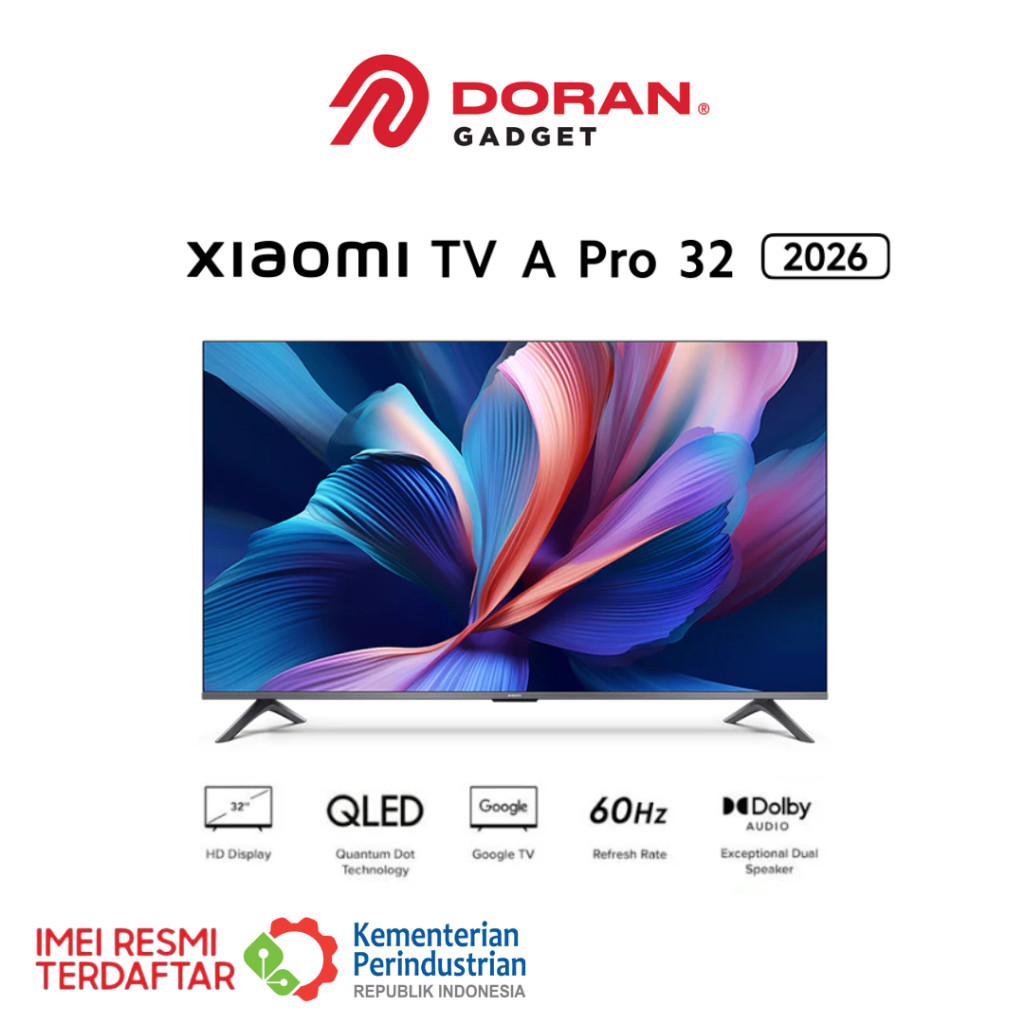 GP Xiaomi TV A Pro 32" 2026  | Xiaomi TV A Pro 32" 32 in inci inch Android TV Dolby - Garansi Resmi