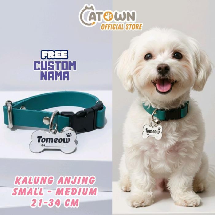 MediumD007-Kalung Anjing Ukuran Sedang Custom Nama Gratis Tulis Nama Kalung Kucing Ukuran Jumbo Main