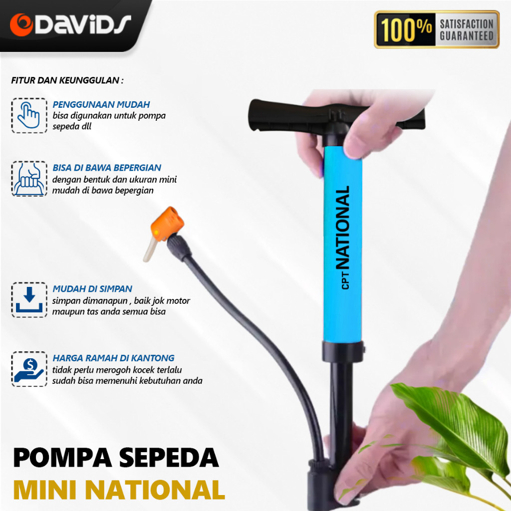 Pompa Sepeda Motor Angin Tangan Manual Portable Kompa Pumpa Mini CPT GP88