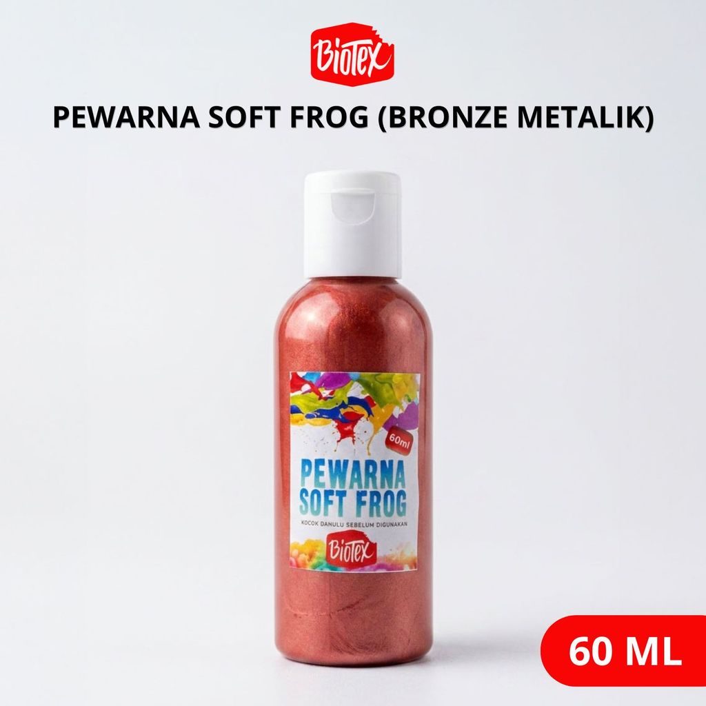 Biotex PEWARNA LATEKS 60 ML BRONZE METALIK - Latex Latek Soft Frog Sofrog