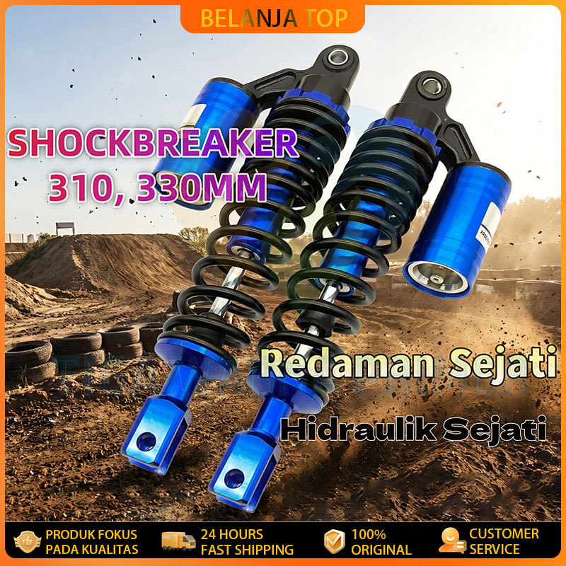 TWPR Shockbreaker Motor Matic KTC Tipe EVO 270MM 290MM 310MM 330MM Tabung Atas Adjustable Untuk Mio 