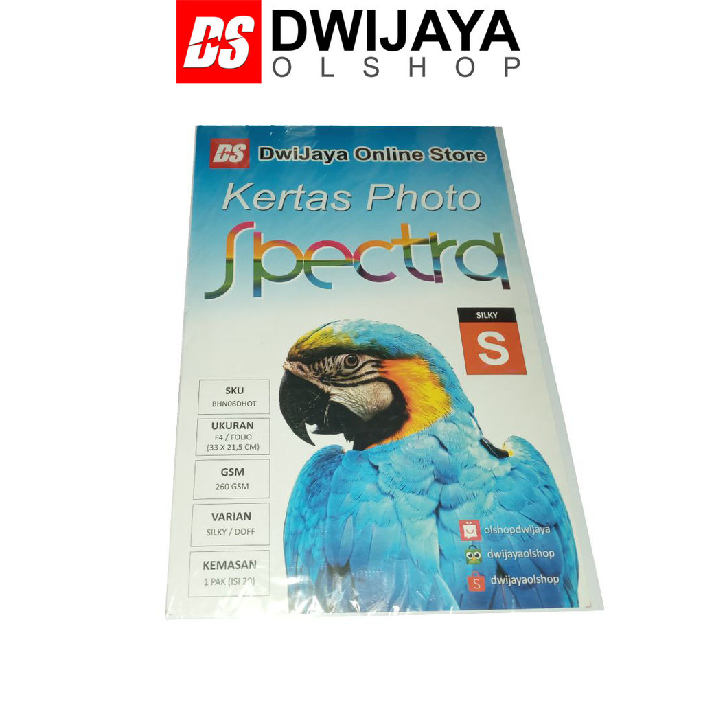 Kertas Foto Resin Coated F4 3 Pack Variasi Spectra Doff 260 Gsm